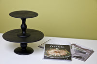 Altopiano Cake Stand, unique resin cake stand, 2 tier cake stand, handmade resin cake stand,