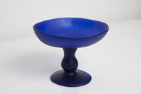 Hanmdade Resin Pedestal Bowl by Tina Frey, elegant pedestal bowl, vintage pedestal bowl,