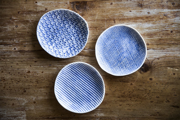 Handmade Textured Porcelain Plates