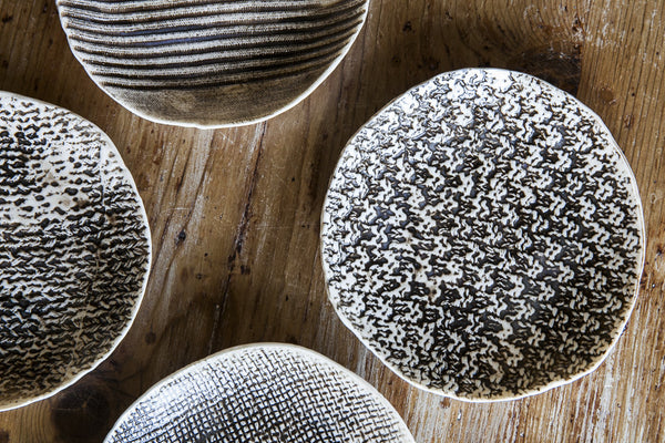 Trame - Handmade Textured Porcelain Plates