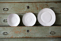 Milky White Ceramic Dishes Handmade in Italy