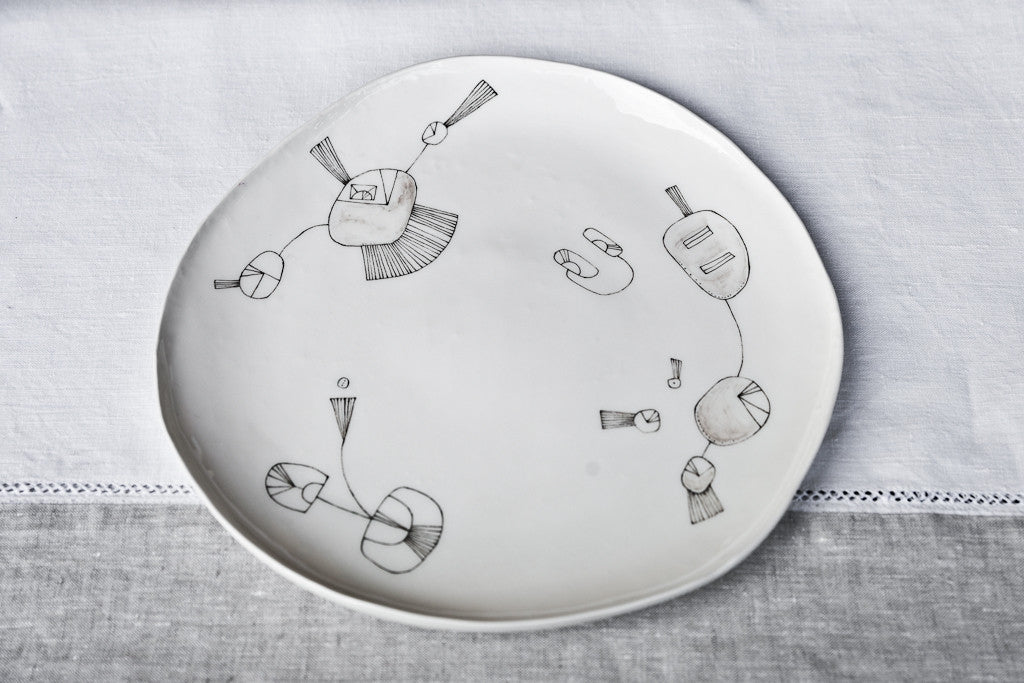 Handmade Ceramic Dinner Plate, ceramic tableware