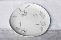 Irregular-Shaped Ceramic Dinner Plate, italian dinner plates, cool dinner plates