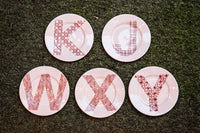 Alphabet Porcelain Plates