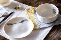 Luna - Porcelain Breakfast set - handmade in Italy