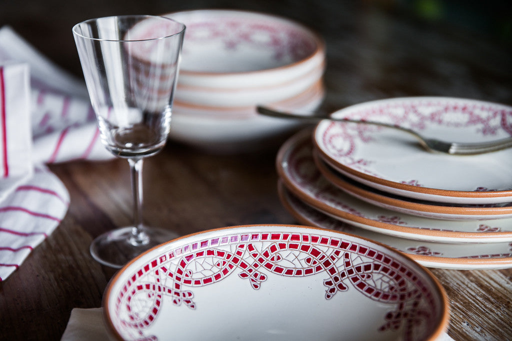 Red Dinner Set