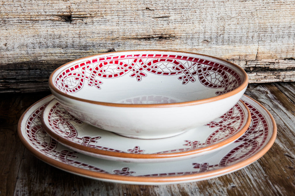 Mosaico Rustic Chic Greek Mosaic Dinnerware Set dishesonly