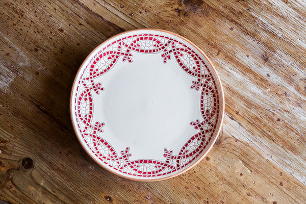 Ceramic Red Side Plate
