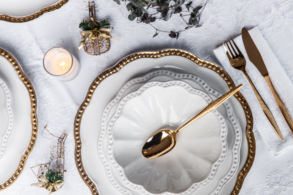 Oro - Elegante set per la cena di Natale