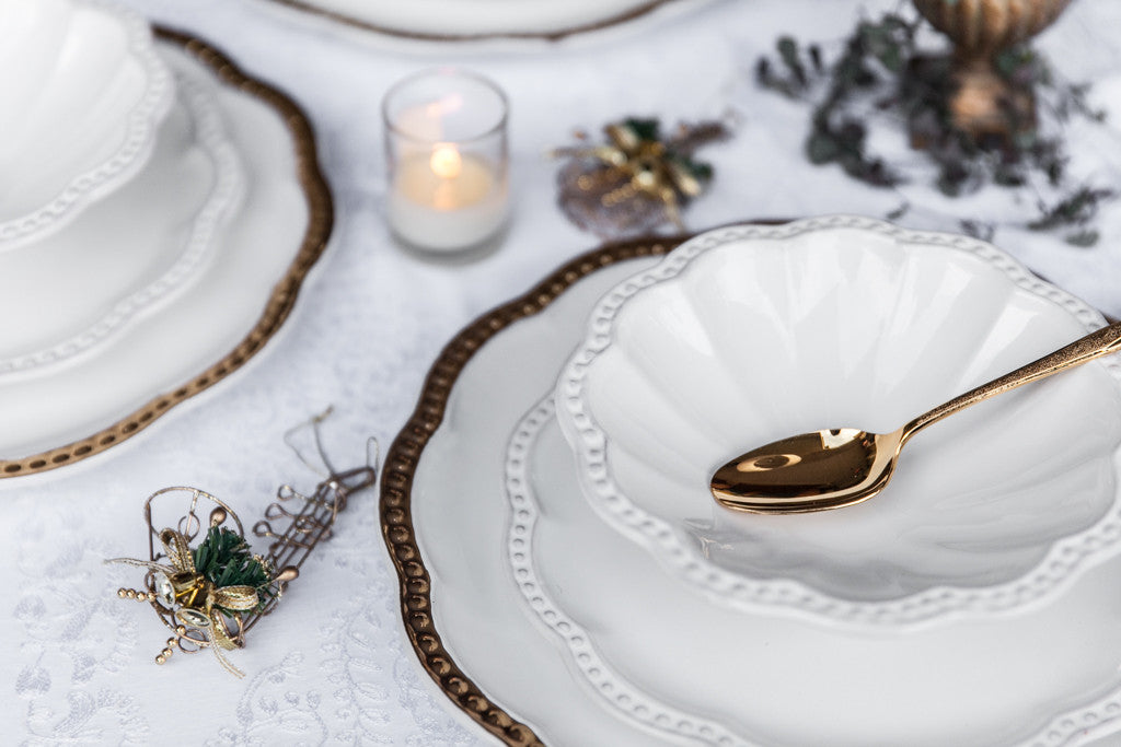 Oro - Elegante set per la cena di Natale