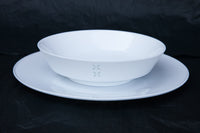 rice-grain porcelain pasta bowl