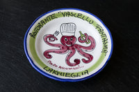 Handpainted Plate with a Sea Motif by Solimene di Vietri 