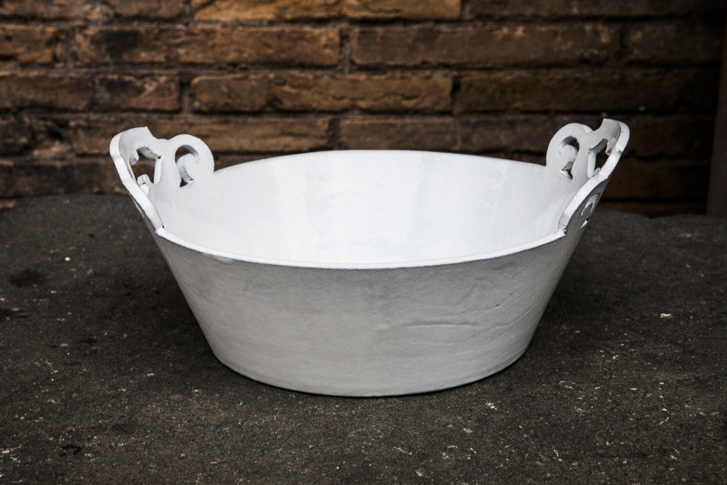 Handmade White Ceramic Bowls made in Italy