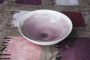 Porcelain Soup & Pasta Bowl with Watercolor Effect, soup bowls
