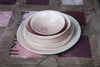 3-Piece Porcelain Dinner Set with Watercolor Effect