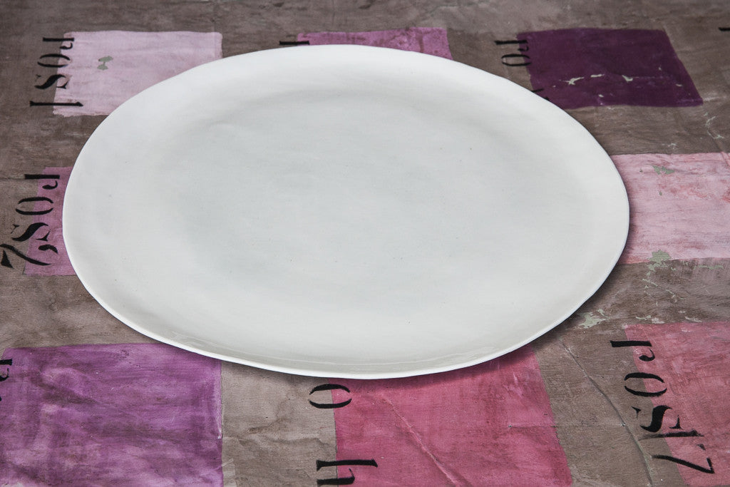 Porcelain Handmade Watercolor Platter, handmade serving platter, Made in italy serving platter, Italian serving platter, Retro serving platter,