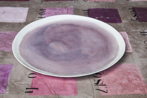 Potomak Porcelain Handmade Watercolor Platter, unique serving platter, unique serving platter, cool serving platter,