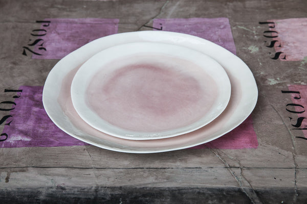 Porcelain Side Plate with Watercolor Effect, Side plate