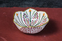 Hand-Painted Flower-Shaped Mini Bowls