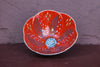 Hand-Painted Flower-Shaped Ceramic Bowl