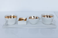 Alice - Porcelain Serving Set with Gold décor