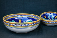 Rosone - Blu Sicilian Baroque Handmade Serving Bowl