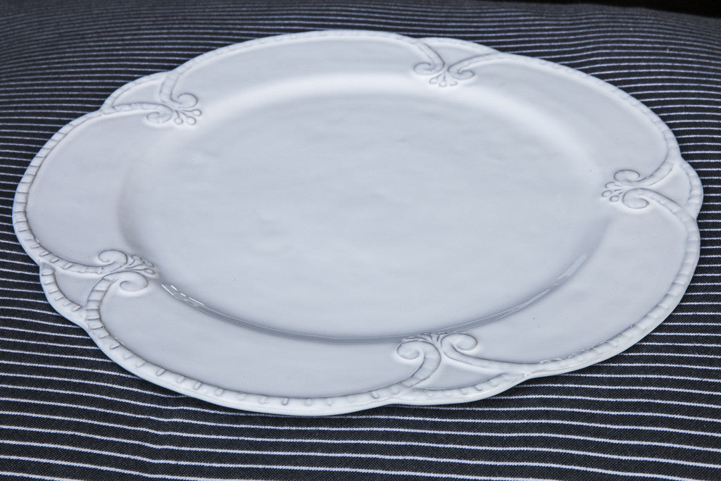 Barocco - Vintage Style Ceramic Dinner Plate