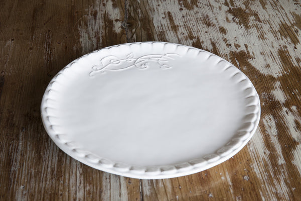 Ricamo - Elegant Ceramic Dinner Plate