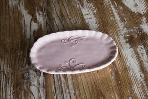 Italian Ceramic Elegant Side Tray