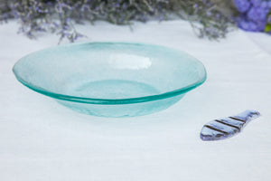 Aqua - Handmade Pastel Glass Soup & Pasta Bowl