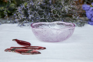 Aqua Bowl - Handmade Pastel Glass Side Bowl