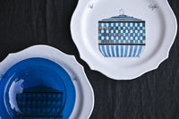 Dip Squares & Stripes Glass Dinnerware Set by Forme Roma - dishesonly, luxury dinnerware sets, luxury dinnerware, designer dinnerware sets, designer dinnerware sets, designer dinnerware, modern dinner set, modern dinnerware, modern dinnerware set, contemporary dinnerware, contemporary dinnerware 