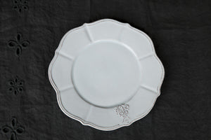 Handmade Ceramic Scalloped Dinner Plate