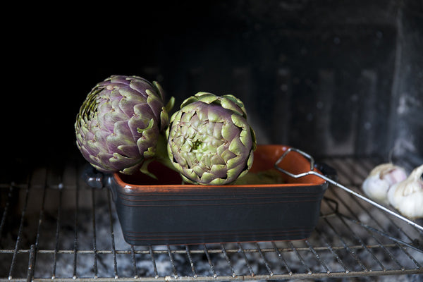 Baking Pan with Orange Interior