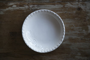 Tuscan-Style Ceramic Soup & Pasta Bowl (white)