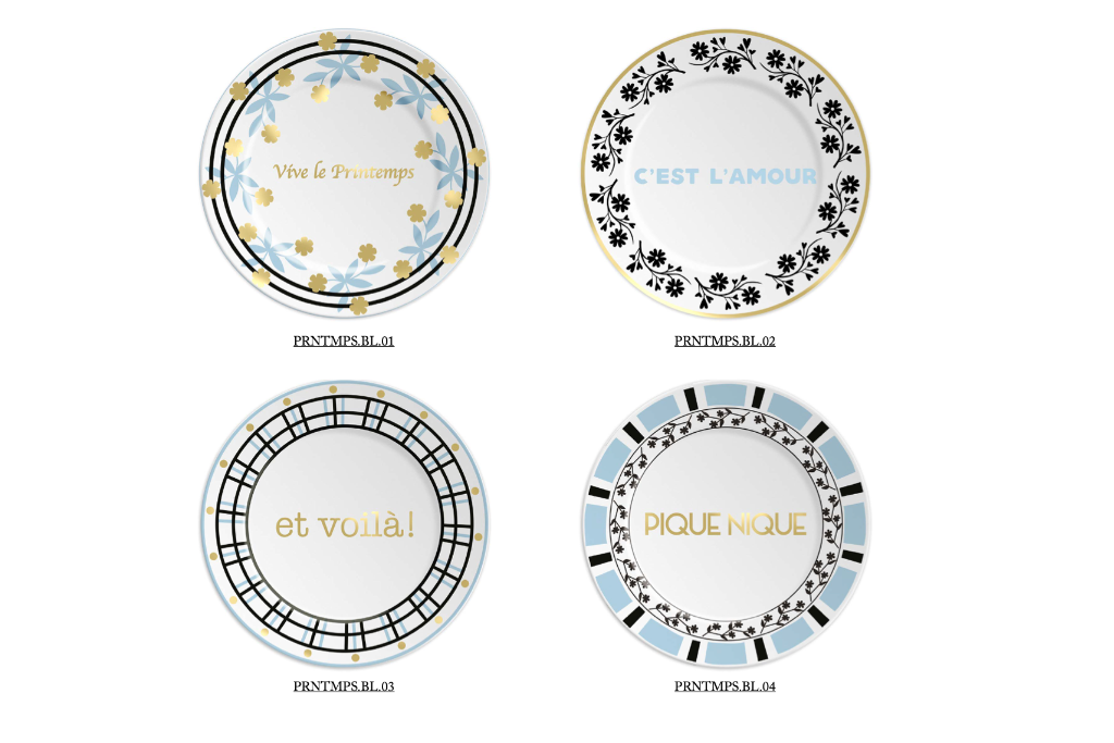 Paris - Porcelain plates