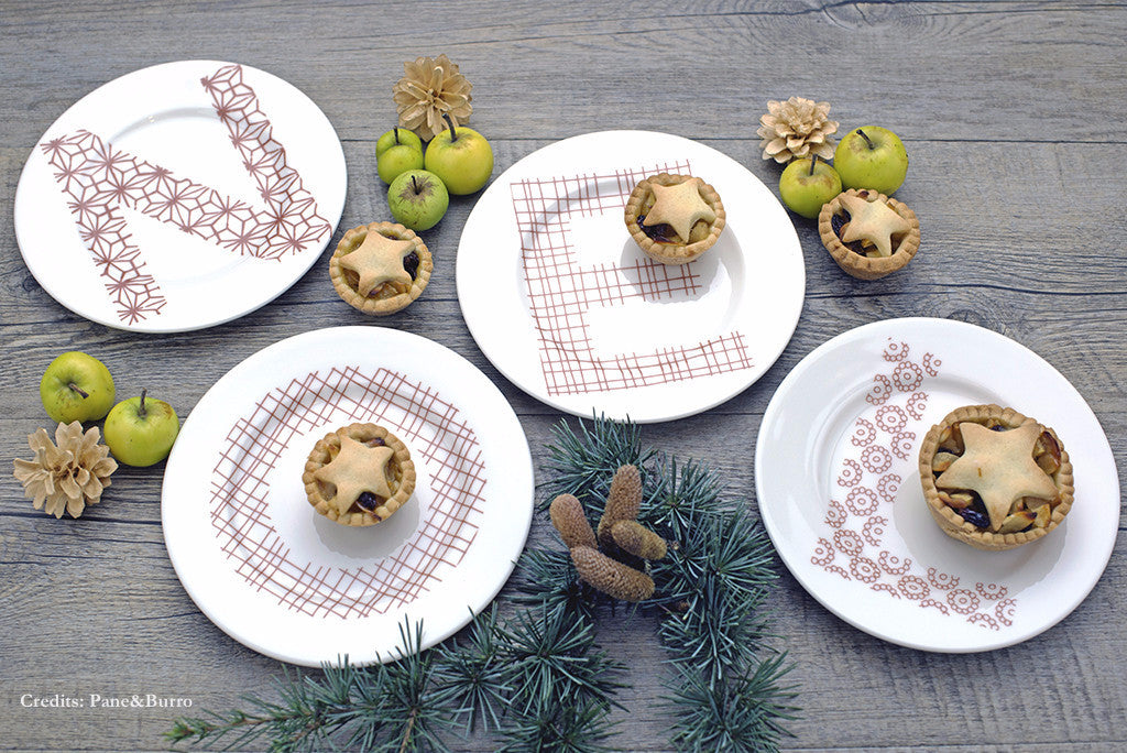 Lettere - Alphabet Porcelain Plates