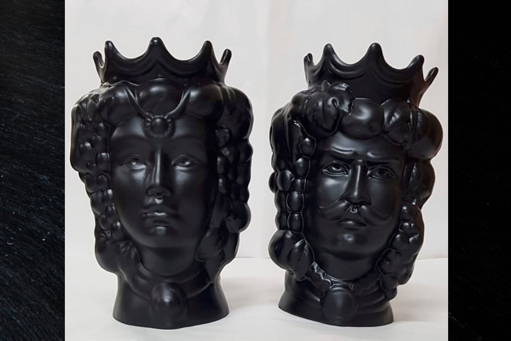 Moor's Head - Sicilian Artistic Ceramic Head Pot