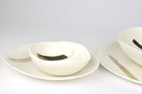 Luna Gold - Handmade Porcelain dinner set