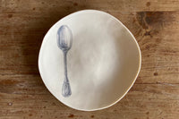 Luna - Set da colazione in porcellana - fatto a mano in Italia