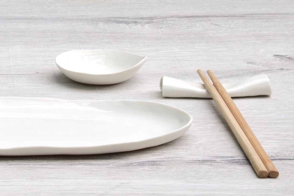 Luna - Handmade Porcelain Sushi set