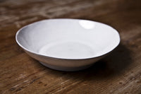 White Ceramic Soup & Pasta Bowl Handmade in Italy